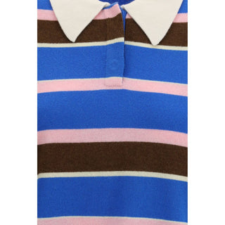 Blauer Kaschmirpullover