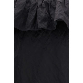 Vestido casual de algodón negro
