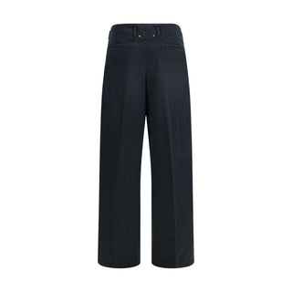 Schwarze lässige Baumwollhose