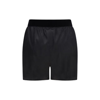 Black Silk Bermuda Shorts