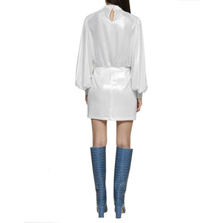 Weißes Polyester Freizeitkleid