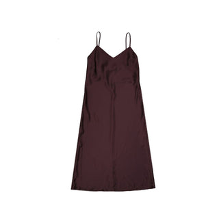 Purple Silk Casual Dress