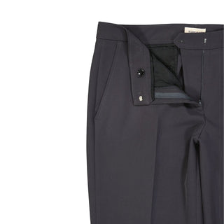 Gray Elastane Casual Pants