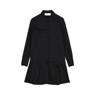 Black Elastane Casual Dress