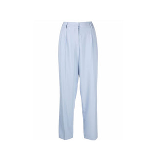Pantalones de vestir de elastano azul