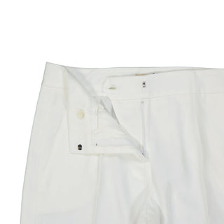 Pantalones casuales blancos de poliéster