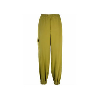 Bicolor Elastane Casual Pants