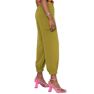 Zweifarbige Elastan-Cargohose