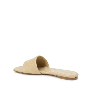 Beige Lamb Leather Sandals
