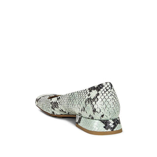 Bicolor Calfskin Ballet Flats