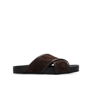 Braune Lammleder-Sandalen