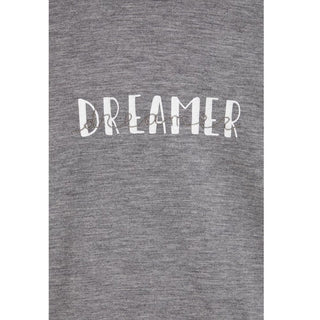 Graues Elastan-T-Shirt