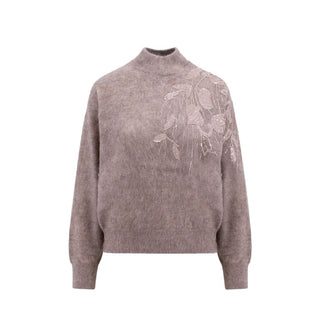 Beiger Kaschmir-Sweatshirt
