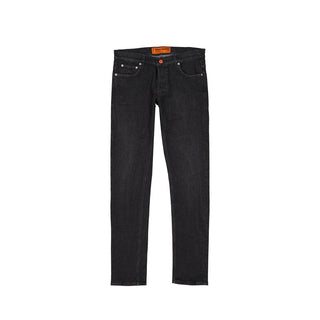 Schwarze Slim Fit Jeans aus Baumwolle