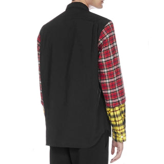 Camisa de vestir de algodón negra