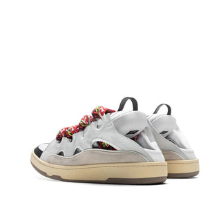 Weiße Kalbsleder-Chunky-Sneaker
