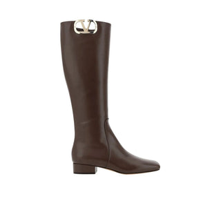 Braune Kalbsleder-Stiefel