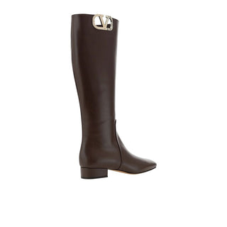 Braune Kalbsleder-Stiefel