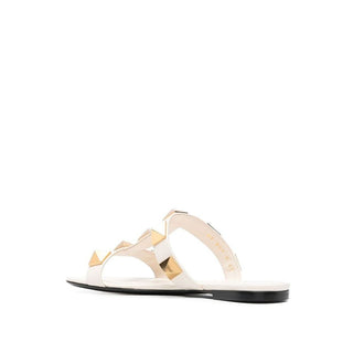 White Calfskin Sandals