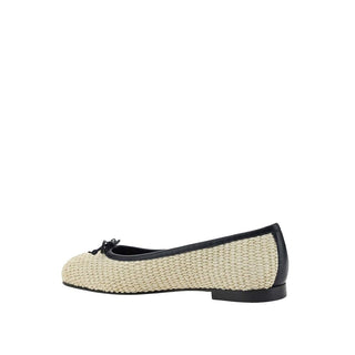 Bailarinas beige de rafia