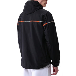 Schwarze Polyamid-Shell-Jacke