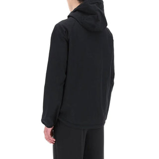 Schwarze Polyamid-Shell-Jacke