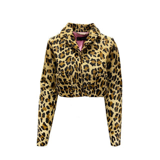 Chaqueta marrón de piel de becerro de largo completo