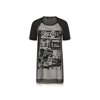 Black Silk Casual Dress