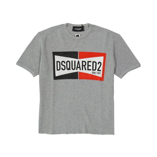 Graues Baumwoll-T-Shirt
