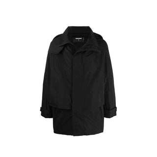 Chaqueta con caparazón de nailon negro