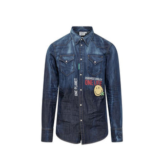 Blaues Jeanshemd
