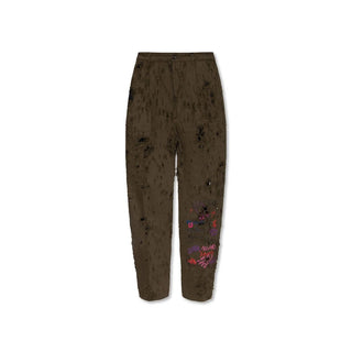 Bicolor Cotton Casual Pants