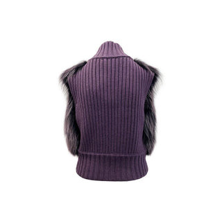 Gray Merino Wool Sleeveless Jacket