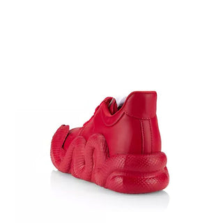 Mehrfarbige Chunky-Sneaker aus Kalbsleder