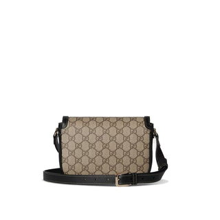 Beige Fabric Shoulder Bag