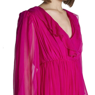 Mehrfarbiges Seiden-Freizeitkleid