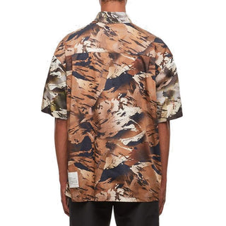 Bicolor Cotton Shortsleeve Shirt