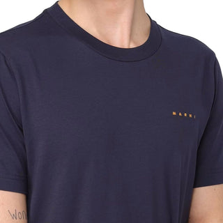 Schwarzes Baumwoll-T-Shirt