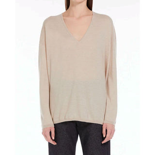 Beiger Kaschmirpullover