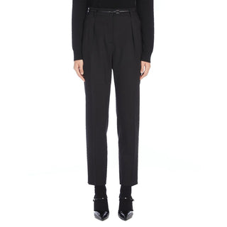 Pantalones de vestir de elastano negro