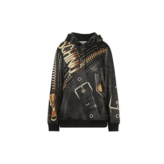 Black Polyester Sweatshirt