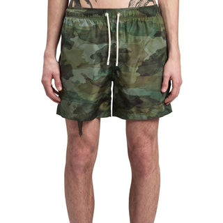 Pantalones cortos de baño bicolor de poliéster