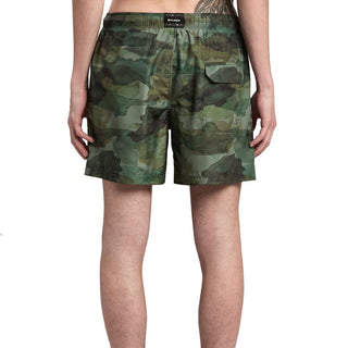 Pantalones cortos de baño bicolor de poliéster