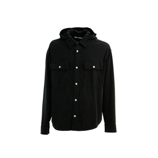 Black Cotton Shell Jacket