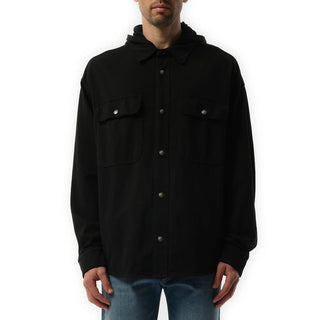 Black Cotton Shell Jacket