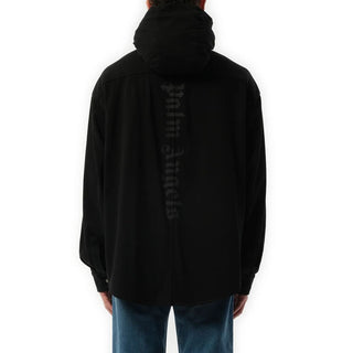 Black Cotton Shell Jacket
