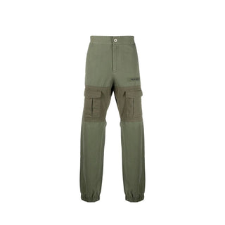 Zweifarbige Baumwoll-Cargohose