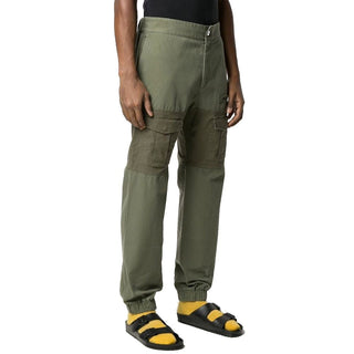 Zweifarbige Baumwoll-Cargohose