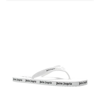 Weiße Gummi-Sandalen