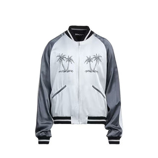 Bomber de acetato gris